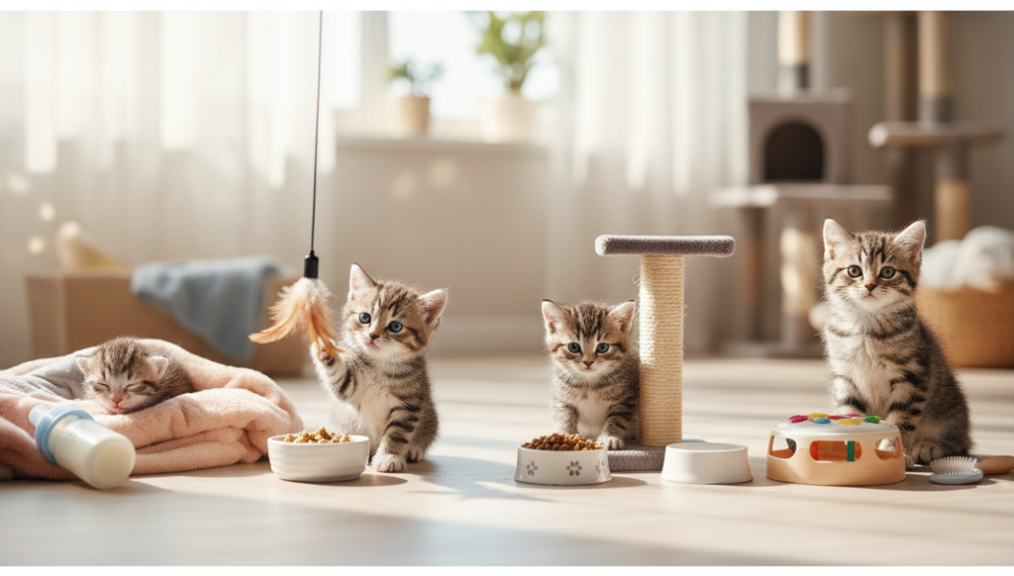 Sự khác biệt trong nhu cầu của mèo con qua từng tháng tuổi